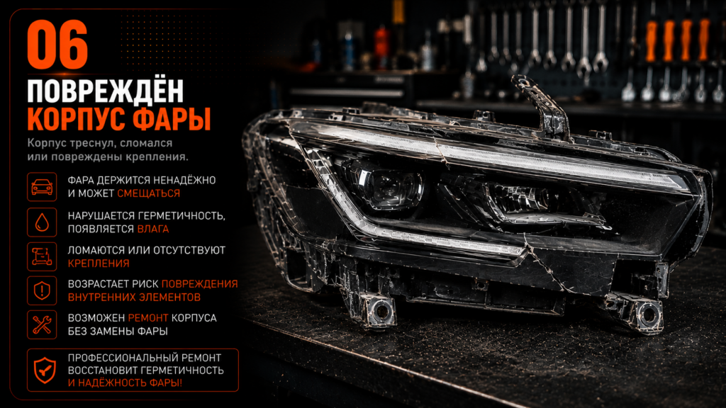 Ремонт фар в Риге r6